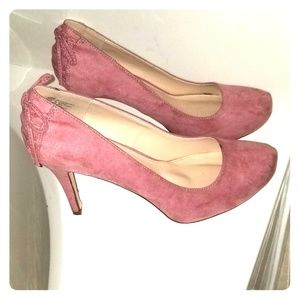 Suede Pink Heels